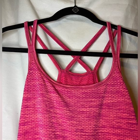 Nike DriFit Red Pink Heather Look Athletic Tank Top Size S - Picture 5 of 8
